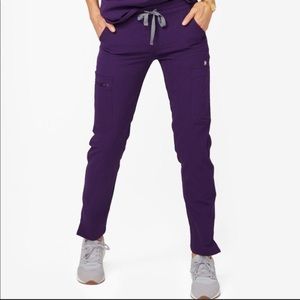 Figs Purple Skinny Scrub Pants